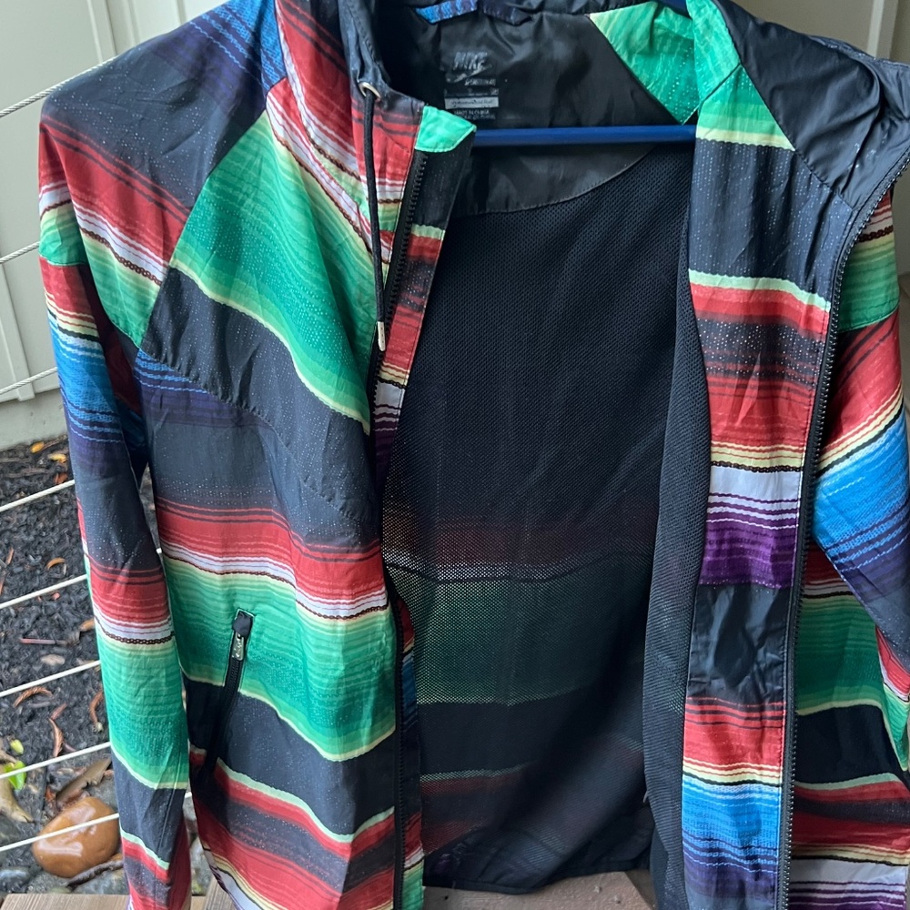 Nike Windbreaker Women's Small- Multi- Colored- Zip - Picture 5 of 10